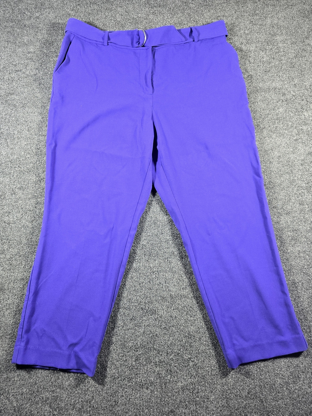 Liz Claiborne Purple Dress Pants Slacks w/ Belt Women's Size 16 Career